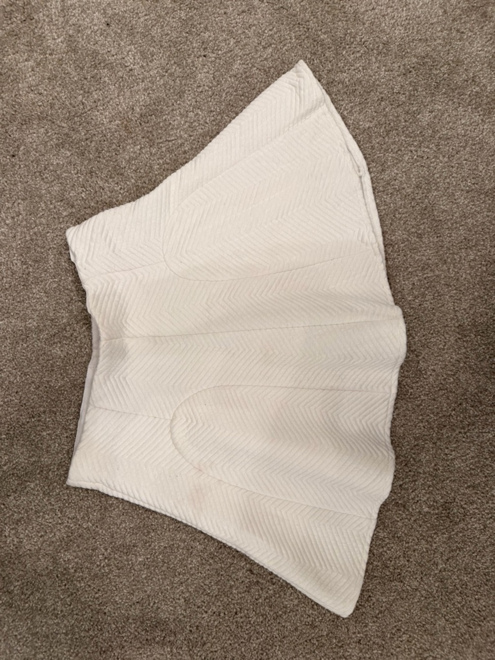 Mustard Seed Ivory Chevron Quilted Skirt